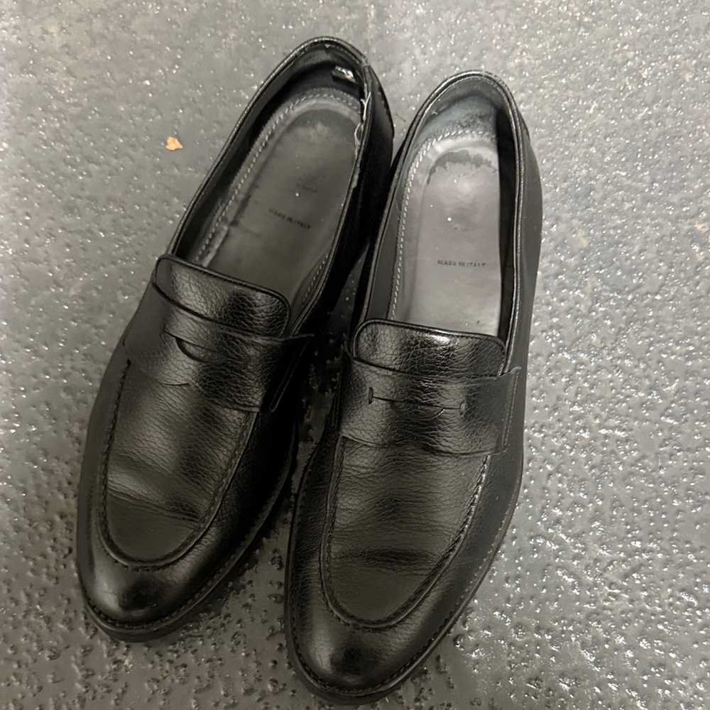 BOSS Black Leather Loafers